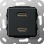 GIRA 4846937 presa energia 2 x HDMI Nero (567210)