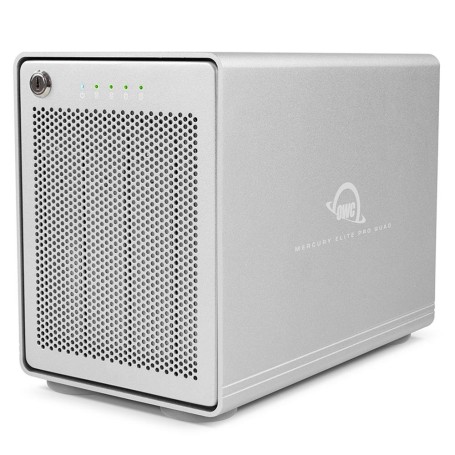 OWC Mercury Elite Pro Quad Box esterno HDD/SSD Bianco 2.5/3.5" (OWCMEQCTJB000)