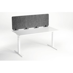 Durable EFFECT Foldable Felt Desk Divider 60% Recycled W1600 x H500mm Charcoal Grey - 313558 Divisorio da scrivania Grigio