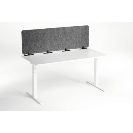 Durable EFFECT Foldable Felt Desk Divider 60% Recycled W1600 x H500mm Charcoal Grey - 313558 Divisorio da scrivania Grigio
