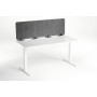 Durable EFFECT Foldable Felt Desk Divider 60% Recycled W1600 x H500mm Charcoal Grey - 313558 Divisorio da scrivania Grigio
