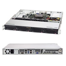 Supermicro SuperServer 5019P-M Intel® C621 LGA 3647 (Socket P) Rack (1U) Nero (SYS-5019P-M)