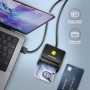 Axagon CRE-SM3N USB Smart card Flat lettore di card readers Interno USB 2.0 Nero