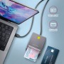 Axagon CRE-SM3TC lettore di card readers Interno USB USB tipo-C Grigio