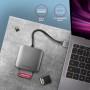 Axagon CRE-S3 External card reader USB-A 3.2 Gen 1 3-slot & lun SD/microSD/CF lettore di schede USB 3.2 Gen 1 (3.1 Gen 1) Type-A