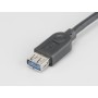 Akasa USB 3.0 cable Ext cavo USB 1,5 m Nero (AK-CBUB02-15BK)