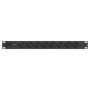 Vertiv PowerGo EP0G01A0 unità di distribuzione dell'energia (PDU) 8 presa(e) AC 1U Nero