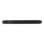 Vertiv PowerGo EP0G81A0 unità di distribuzione dell'energia (PDU) 9 presa(e) AC 1U Nero