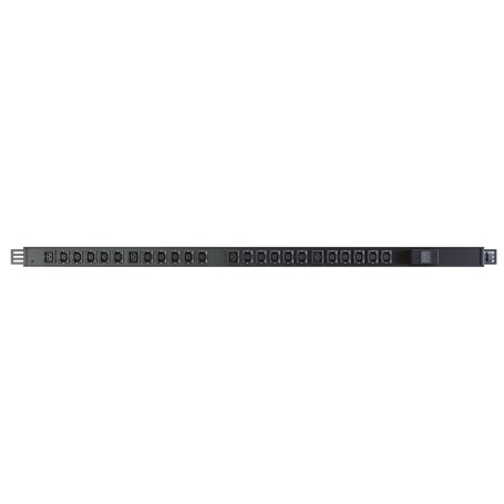 Vertiv PowerGo EP0G90A0 unità di distribuzione dell'energia (PDU) 24 presa(e) AC 1U Nero