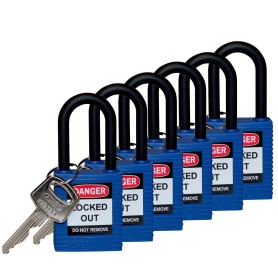 Brady 813593 lucchetto Lucchetto convenzionale 6 pz