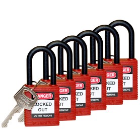 Brady 813594 lucchetto Lucchetto convenzionale 6 pz