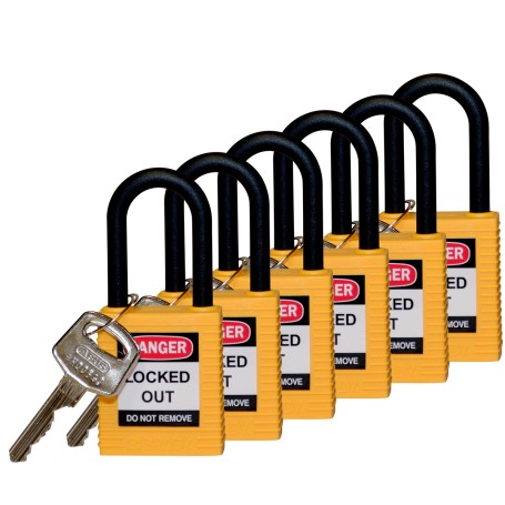 Brady 813596 lucchetto Lucchetto convenzionale 6 pz