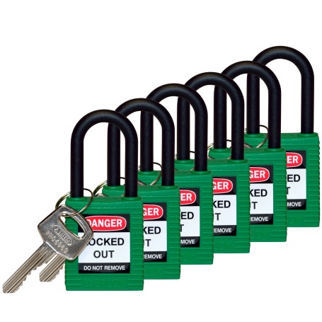 Brady 813597 lucchetto Lucchetto convenzionale 6 pz