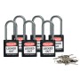 Brady 814125 lucchetto Lucchetto convenzionale 6 pz