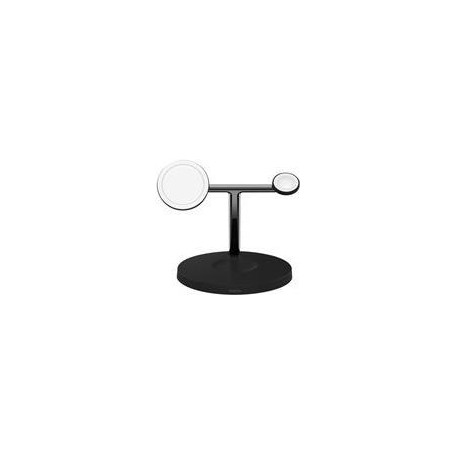 Belkin BOOST CHARGE PRO 3-in-1 - Kabelloses Ladegerät - mit MagSafe - 15 Watt - Fast Charge - Schwarz (WIZ017VFBK-APL)