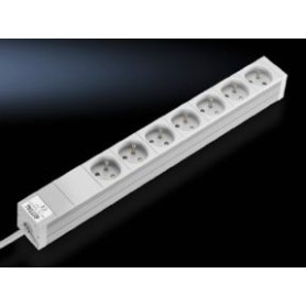 Rittal 7240.510 prolunghe e multiple 2 m 7 presa(e) AC Interno Bianco (7240510)