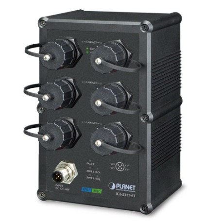PLANET IGS-5227-6T switch di rete Gestito L2+ Gigabit Ethernet (10/100/1000) Nero (IGS-5227-6T)