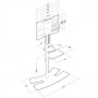 ITB ER622000 supporto da tavolo per Tv a schermo piatto 139,7 cm (55") Nero (ER622000)