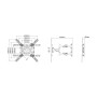 Multibrackets 0839 Supporto TV a parete 139,7 cm (55") Nero (MB0839)