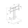Multibrackets 1077 Supporto per display espositivi 139,7 cm (55") Nero (MB1077)