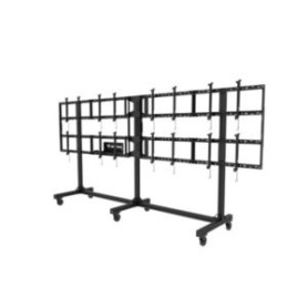 Peerless DS-C555-4X2 carrello e supporto multimediale Nero Pannello piatto Carrello multimediale