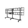 Peerless DS-C555-4X2 carrello e supporto multimediale Nero Pannello piatto Carrello multimediale
