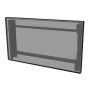 Peerless EWL-55XE4F Supporto TV a parete 139,7 cm (55") Nero