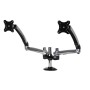 Peerless LCT620AD-G Supporti a parete per TV 73,7 cm (29") Scrivania Nero, Argento