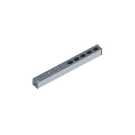Bachmann 19" IT Basic unità di distribuzione dell'energia (PDU) 5 presa(e) AC 1U (800.1265)