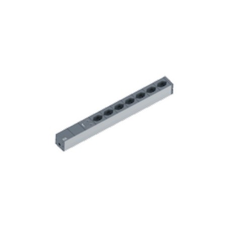 Bachmann 19" IT Basic unità di distribuzione dell'energia (PDU) 7 presa(e) AC 1U (800.1260)