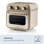 Ariete 4632 Friggitrice ad aria e forno Vintage, 1400W, 2in1, Capacità 16L, Accessori inclusi, Timer 60 minuti, Doppio vetro, B (ARI-4632)