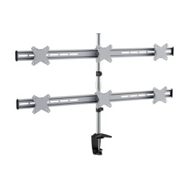 Sopar 23271 supporto da tavolo per Tv a schermo piatto 58,4 cm (23") Morsa Nero, Argento (8MN23271)