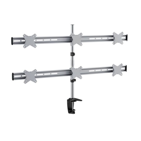 Sopar 23271 supporto da tavolo per Tv a schermo piatto 58,4 cm (23") Morsa Nero, Argento (8MN23271)