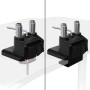 Arozzi AZ-ALZARE-NEO-DUO-BK Supporti a parete per TV 81,3 cm (32") Scrivania Nero