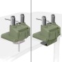 Arozzi AZ-ALZARE-NEO-DUO-FST Supporti a parete per TV 81,3 cm (32") Scrivania Verde