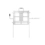Multibrackets 1169 Supporto per display espositivi 2,79 m (110") Bianco (MB1169)