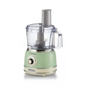 Ariete Linea Vintage 1781 Robot da cucina Vintage, 1000W, Capacità 2,1L (utilizzabile 1,2L), Per preparazione impasti, Verde (ARI-1781)