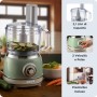Ariete Linea Vintage 1781 Robot da cucina Vintage, 1000W, Capacità 2,1L (utilizzabile 1,2L), Per preparazione impasti, Verde (ARI-1781)