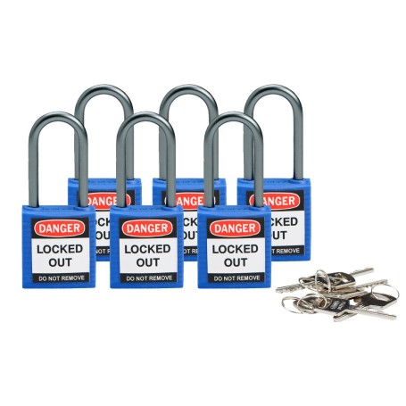 Brady 814124 lucchetto Lucchetto convenzionale 6 pz