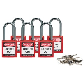 Brady 814126 lucchetto Lucchetto convenzionale 6 pz