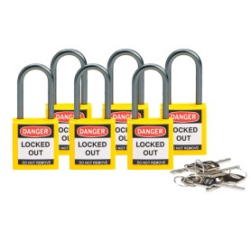 Brady 814127 lucchetto Lucchetto convenzionale 6 pz