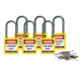 Brady 814127 lucchetto Lucchetto convenzionale 6 pz