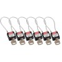 Brady 195980 lucchetto Cable Padlock 6 pz