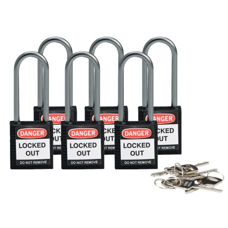 Brady 814135 lucchetto Lucchetto convenzionale 6 pz