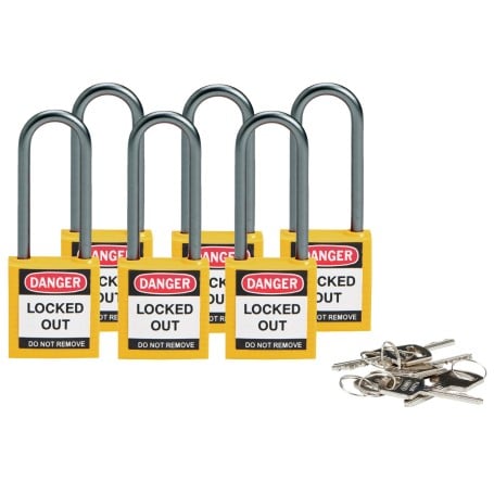 Brady 814137 lucchetto Lucchetto convenzionale 6 pz
