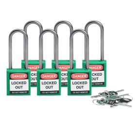 Brady 814138 lucchetto Lucchetto convenzionale 6 pz