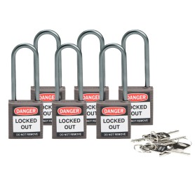 Brady 814143 lucchetto Lucchetto convenzionale 6 pz