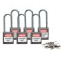 Brady 814143 lucchetto Lucchetto convenzionale 6 pz