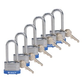 Brady 814104 lucchetto Lucchetto convenzionale 6 pz