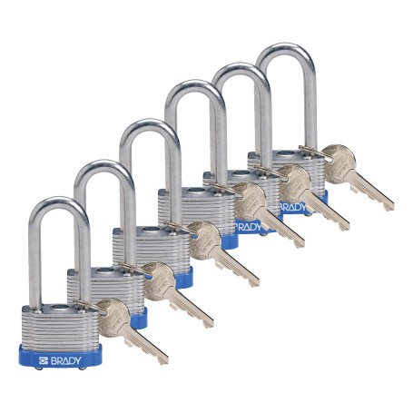 Brady 814104 lucchetto Lucchetto convenzionale 6 pz